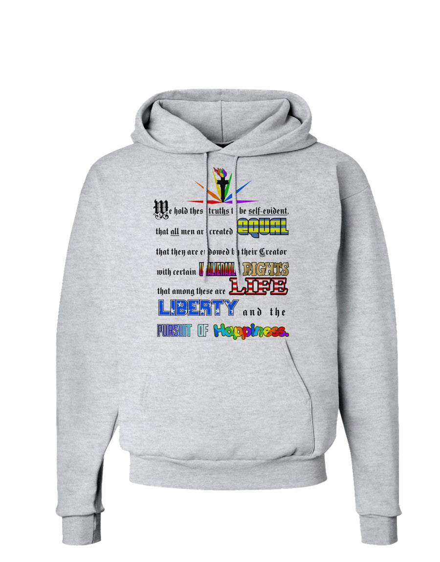 Equality Life Liberty Pursuit of Happiness Hoodie Sweatshirt-Hoodie-TooLoud-White-Small-Davson Sales