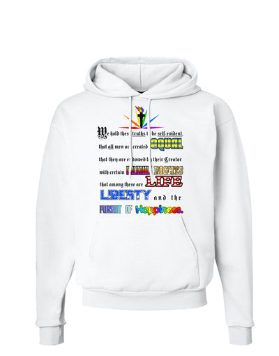 Equality Life Liberty Pursuit of Happiness Hoodie Sweatshirt-Hoodie-TooLoud-White-Small-Davson Sales