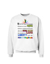 Equality Life Liberty Pursuit of Happiness Sweatshirt-Sweatshirts-TooLoud-White-Small-Davson Sales