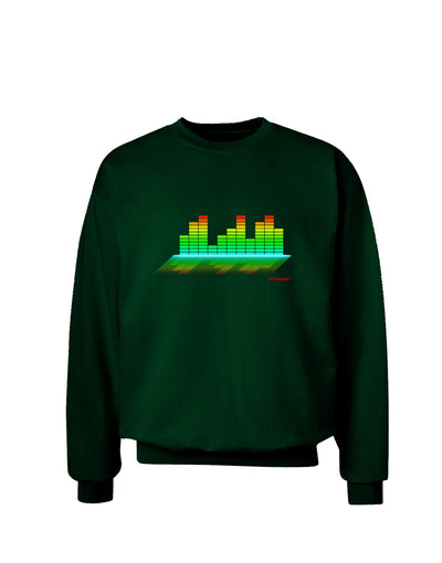 Equalizer Bars Design Adult Dark Sweatshirt by TooLoud-Sweatshirts-TooLoud-Deep-Forest-Green-Small-Davson Sales