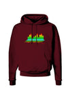 Equalizer Bars Design Dark Hoodie Sweatshirt by TooLoud-Hoodie-TooLoud-Maroon-Small-Davson Sales