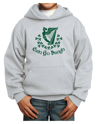 Erin Go Bragh Ireland Forever Youth Hoodie Pullover Sweatshirt-Youth Hoodie-TooLoud-Ash-XS-Davson Sales