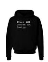 Error 404 Costume Distressed Dark Hoodie Sweatshirt-Hoodie-TooLoud-Black-Small-Davson Sales