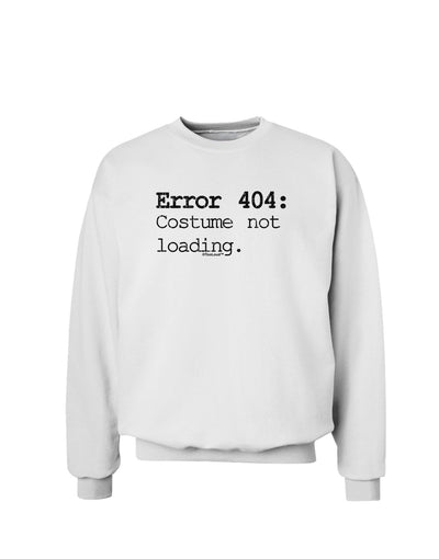 Error 404 Costume Distressed Sweatshirt-Sweatshirts-TooLoud-White-Small-Davson Sales