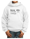 Error 404 Costume Distressed Youth Hoodie Pullover Sweatshirt-Youth Hoodie-TooLoud-White-XS-Davson Sales