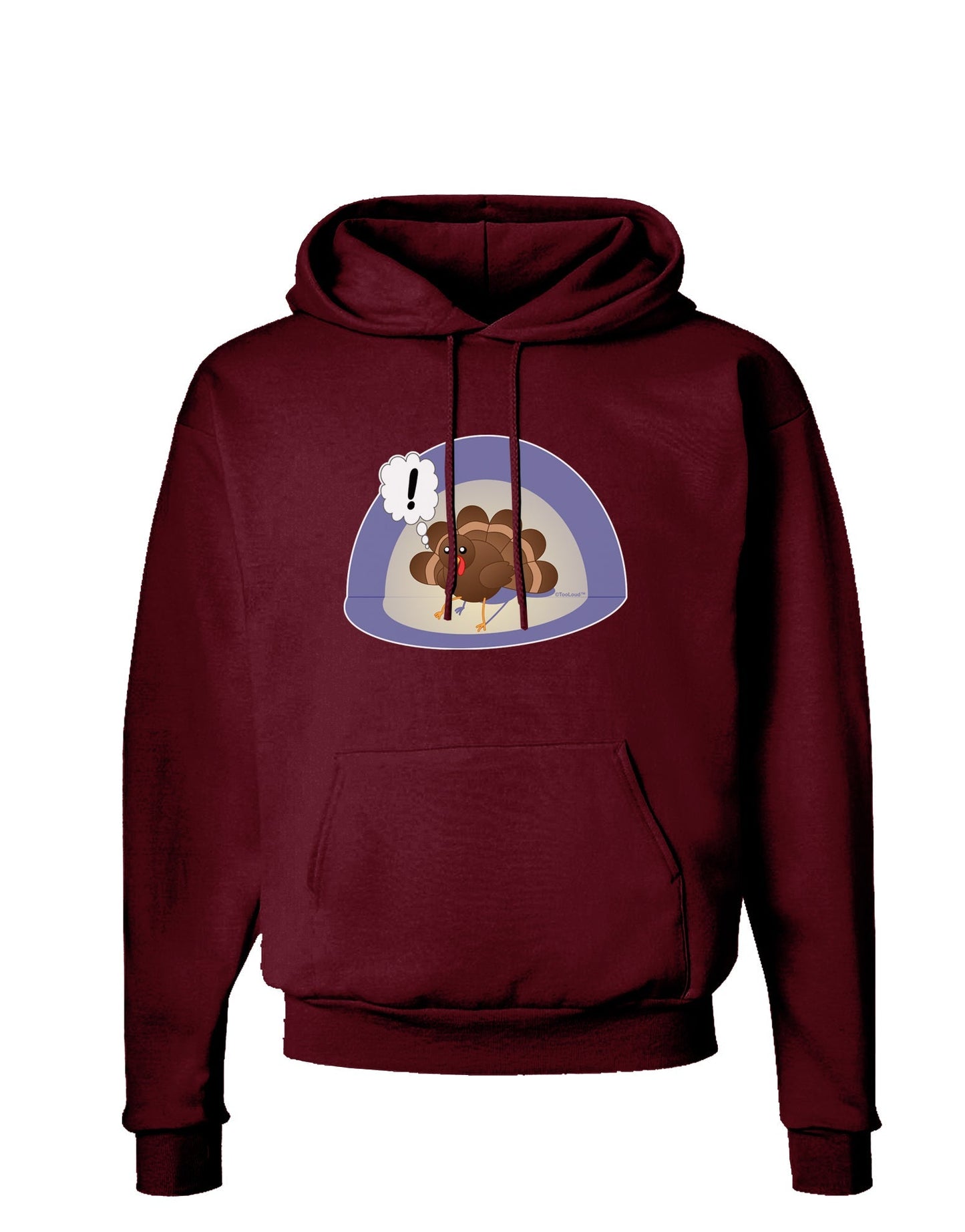 Escaping Turkey - Funny Thanksgiving Dark Hoodie Sweatshirt-Hoodie-TooLoud-Maroon-Small-Davson Sales