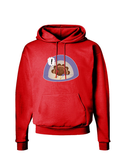 Escaping Turkey - Funny Thanksgiving Dark Hoodie Sweatshirt-Hoodie-TooLoud-Red-Small-Davson Sales