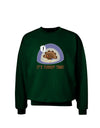 Escaping Turkey - Turkey Time Funny Adult Dark Sweatshirt-Sweatshirts-TooLoud-Deep-Forest-Green-Small-Davson Sales