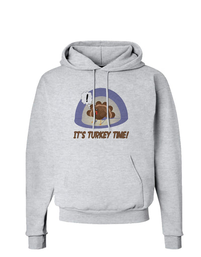 Escaping Turkey - Turkey Time Funny Hoodie Sweatshirt-Hoodie-TooLoud-AshGray-Small-Davson Sales