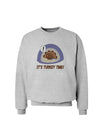 Escaping Turkey - Turkey Time Funny Sweatshirt-Sweatshirts-TooLoud-AshGray-Small-Davson Sales