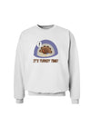 Escaping Turkey - Turkey Time Funny Sweatshirt-Sweatshirts-TooLoud-White-Small-Davson Sales