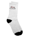 Essential Love-Themed Adult Crew Socks - TooLoud-Socks-TooLoud-White-Ladies-4-6-Davson Sales