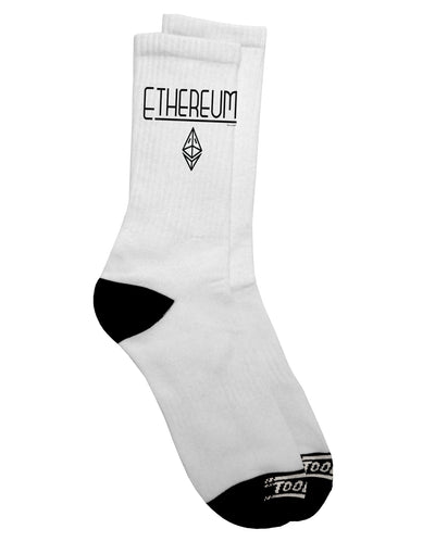 Ethereum Dark Adult Socks - A Stylish Addition to Your Wardrobe - TooLoud-Socks-TooLoud-Crew-Ladies-4-6-Davson Sales