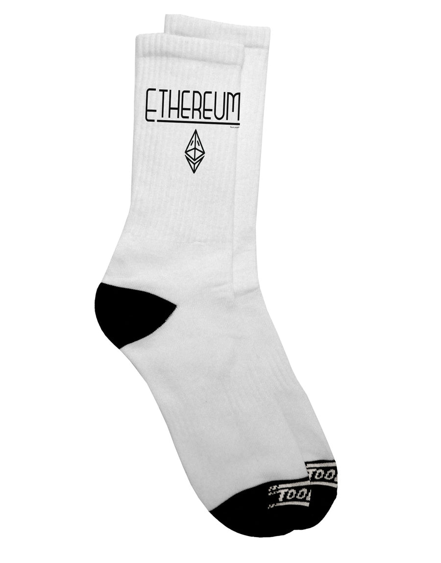 Ethereum Dark Adult Socks - A Stylish Addition to Your Wardrobe - TooLoud-Socks-TooLoud-Short-Ladies-4-6-Davson Sales