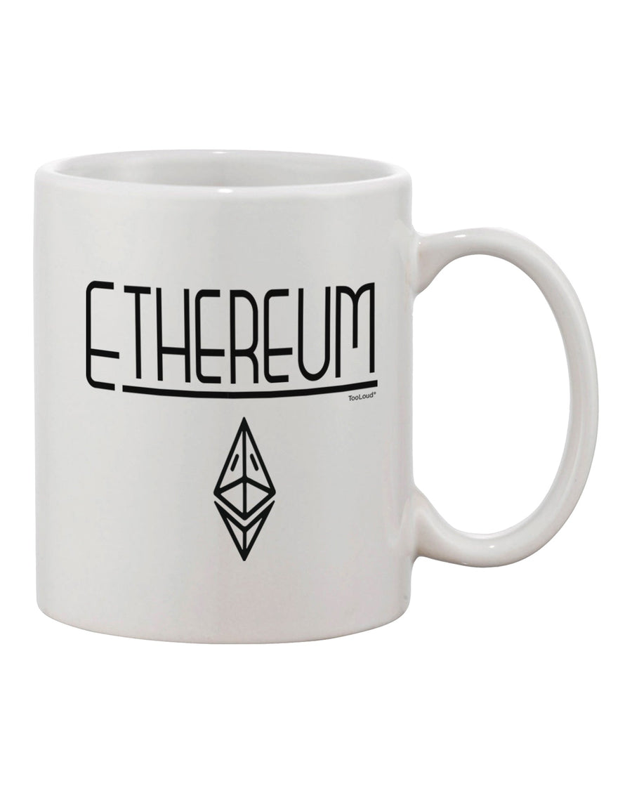 Ethereum Logo Printed 11 oz Coffee Mug - Expertly Crafted Drinkware-11 OZ Coffee Mug-TooLoud-Davson Sales