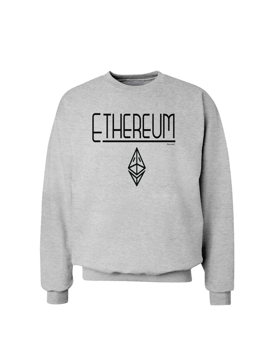 Ethereum with logo Sweatshirt-Sweatshirts-TooLoud-White-Small-Davson Sales