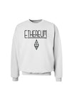 Ethereum with logo Sweatshirt-Sweatshirts-TooLoud-White-Small-Davson Sales