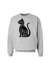 Every Day Is Caturday Cat Silhouette Sweatshirt by TooLoud-Sweatshirts-TooLoud-AshGray-Small-Davson Sales