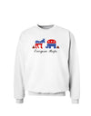 Everyone Poops Donkey Elephant Sweatshirt-Sweatshirts-TooLoud-White-Small-Davson Sales