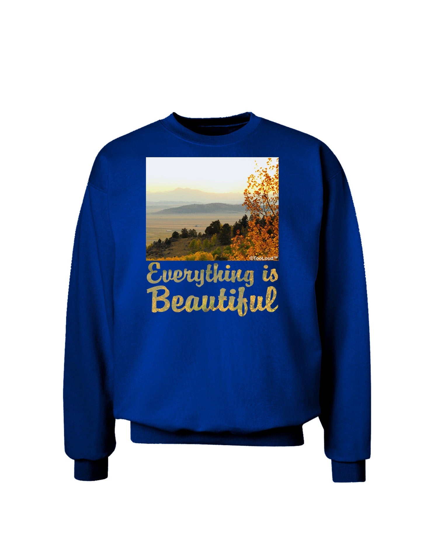 Everything is Beautiful - Sunrise Adult Dark Sweatshirt by-Sweatshirts-TooLoud-Deep-Royal-Blue-Small-Davson Sales