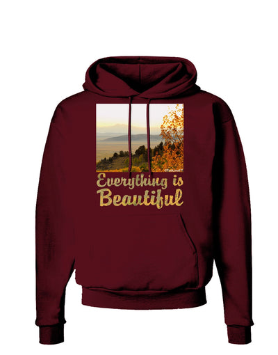 Everything is Beautiful - Sunrise Dark Hoodie Sweatshirt by-Hoodie-TooLoud-Maroon-Small-Davson Sales