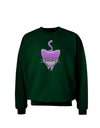 Evil Kitty Adult Dark Sweatshirt-Sweatshirts-TooLoud-Deep-Forest-Green-Small-Davson Sales