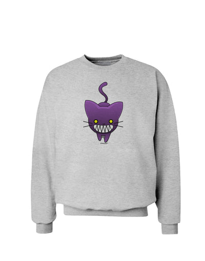 Evil Kitty Sweatshirt-Sweatshirts-TooLoud-AshGray-Small-Davson Sales