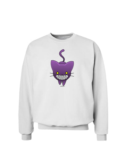 Evil Kitty Sweatshirt-Sweatshirts-TooLoud-White-Small-Davson Sales