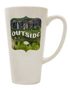 Experience the Great Outdoors - Stunning Cliffs 16 Ounce Conical Latte Coffee Mug by TooLoud-Conical Latte Mug-TooLoud-White-Davson Sales