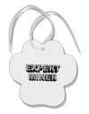 Expert Miner Paw Print Shaped Ornament-Ornament-TooLoud-White-Davson Sales