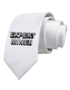 Expert Miner Printed White Necktie