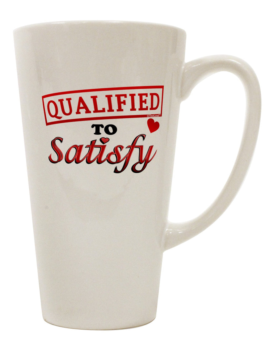 Expertly Crafted 16 Ounce Conical Latte Coffee Mug - TooLoud-Conical Latte Mug-TooLoud-White-Davson Sales