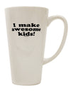 Expertly Crafted Kids 16 Ounce Conical Latte Coffee Mug - TooLoud-Conical Latte Mug-TooLoud-White-Davson Sales