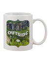 Explore the Great Outdoors - Exquisite Cliffs Printed 11 oz Coffee Mug by TooLoud-11 OZ Coffee Mug-TooLoud-White-Davson Sales