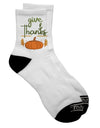 Express Gratitude with Stylish Dark Adult Socks - TooLoud-Socks-TooLoud-Short-Ladies-4-6-Davson Sales
