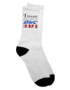 Express Your Patriotism with the Thank My Lucky Stars and Stripes Color Adult Crew Socks - TooLoud-Socks-TooLoud-White-Ladies-4-6-Davson Sales