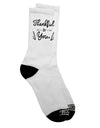 Expressing Gratitude with Dark Adult Socks - TooLoud-Socks-TooLoud-Crew-Ladies-4-6-Davson Sales