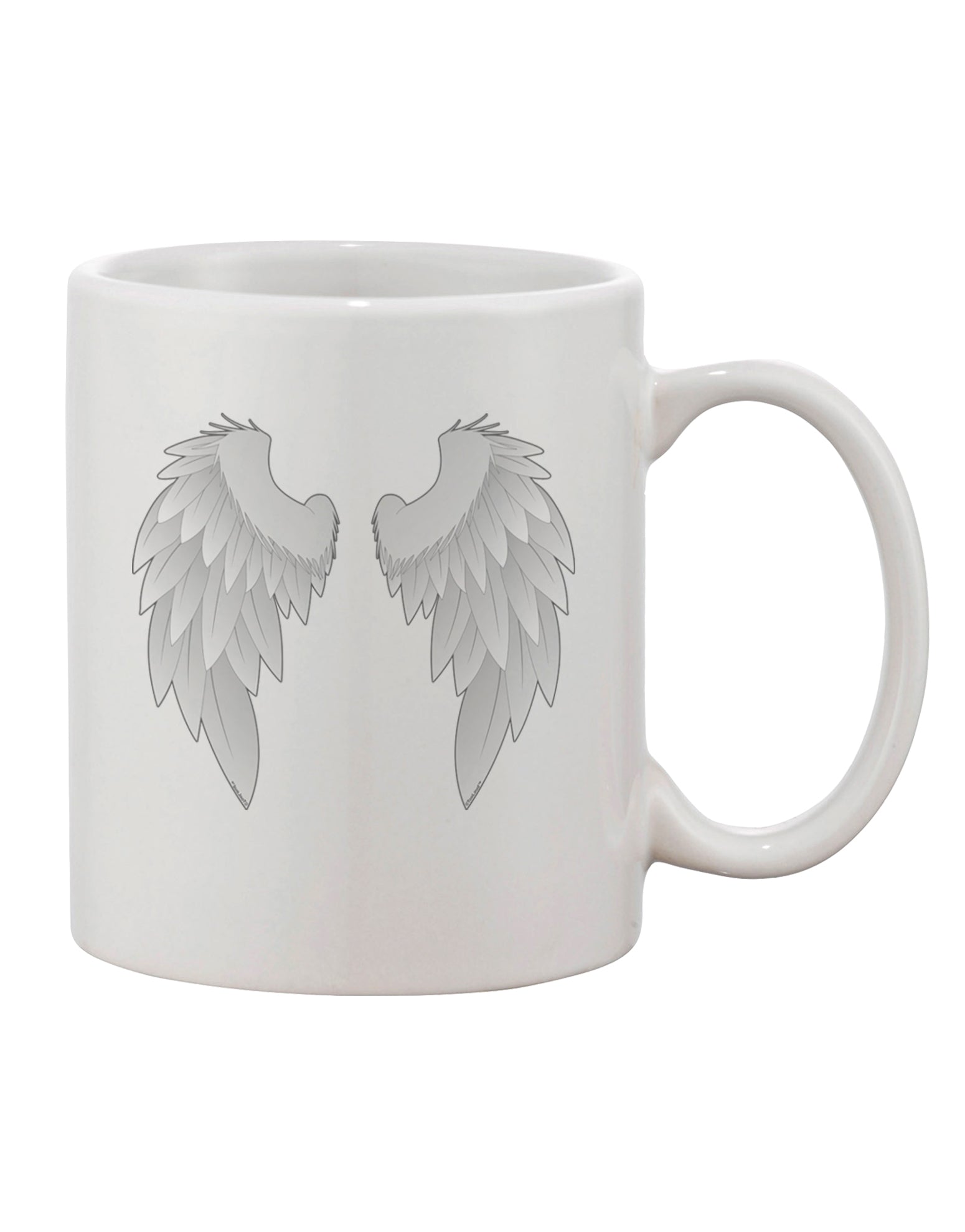 Exquisite Angel Wings Patterned 11 oz Coffee Mug - Crafted by a Drinkware Expert-11 OZ Coffee Mug-TooLoud-White-Davson Sales