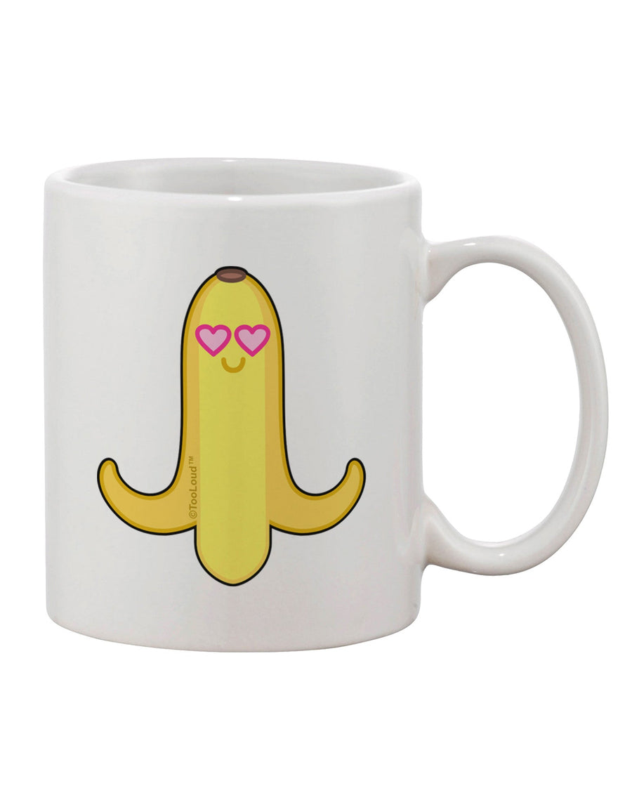 Exquisite Banana - Heart Eyes Adorned 11 oz Coffee Mug by TooLoud-11 OZ Coffee Mug-TooLoud-White-Davson Sales