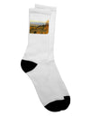 "Exquisite Colorado Postcard Gentle Sunrise Adult Crew Socks - A Must-Have for Ecommerce Enthusiasts" - TooLoud