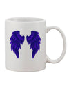 Exquisite Dark Angel Wings Pattern Adorned 11 oz Coffee Mug - Crafted by a Drinkware Expert-11 OZ Coffee Mug-TooLoud-White-Davson Sales