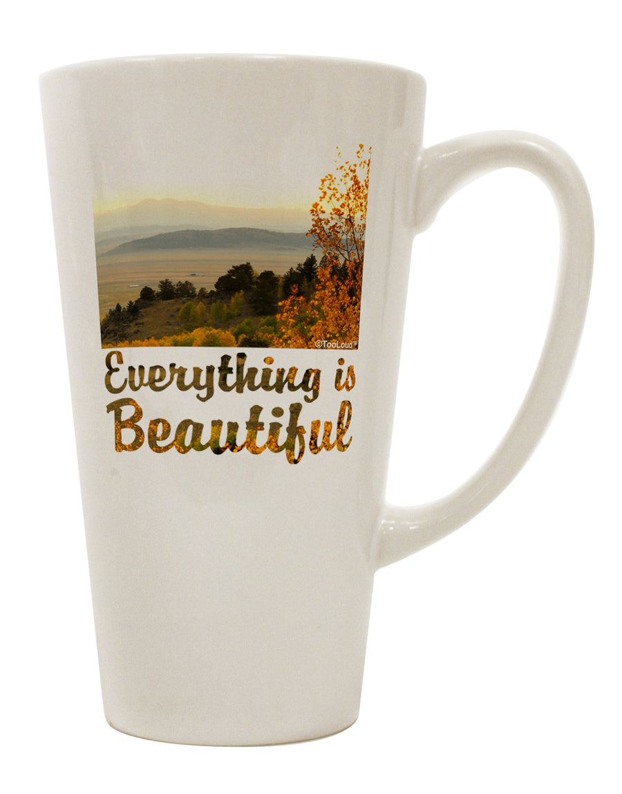 Exquisite Elegance - Sunrise 16 Ounce Conical Latte Coffee Mug by TooLoud-Conical Latte Mug-TooLoud-White-Davson Sales