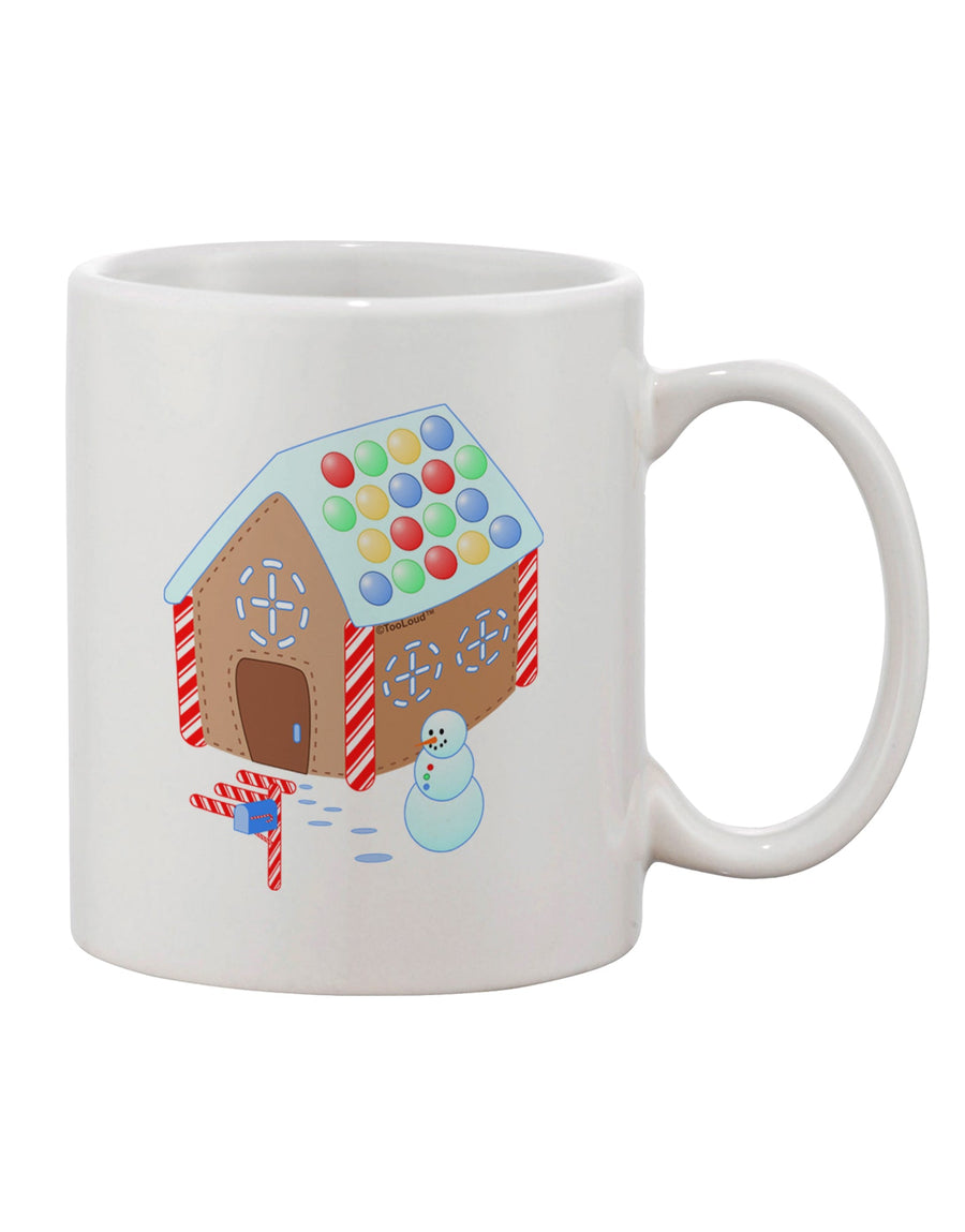 Exquisite Little Gingerbread House Design #1 Printed 11 oz Coffee Mug - Crafted by a Drinkware Expert-11 OZ Coffee Mug-TooLoud-White-Davson Sales