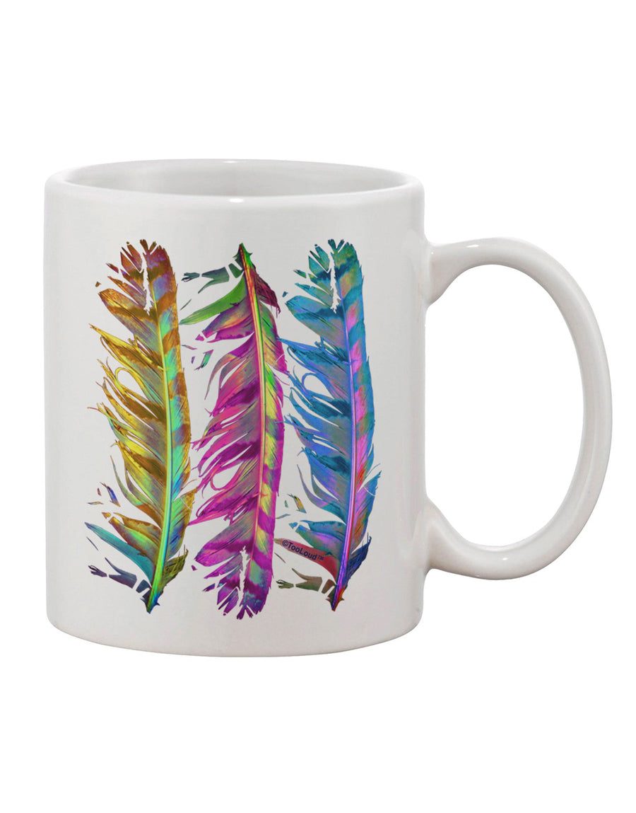 Exquisite Magic Feathers Printed 11 oz Coffee Mug - TooLoud-11 OZ Coffee Mug-TooLoud-White-Davson Sales