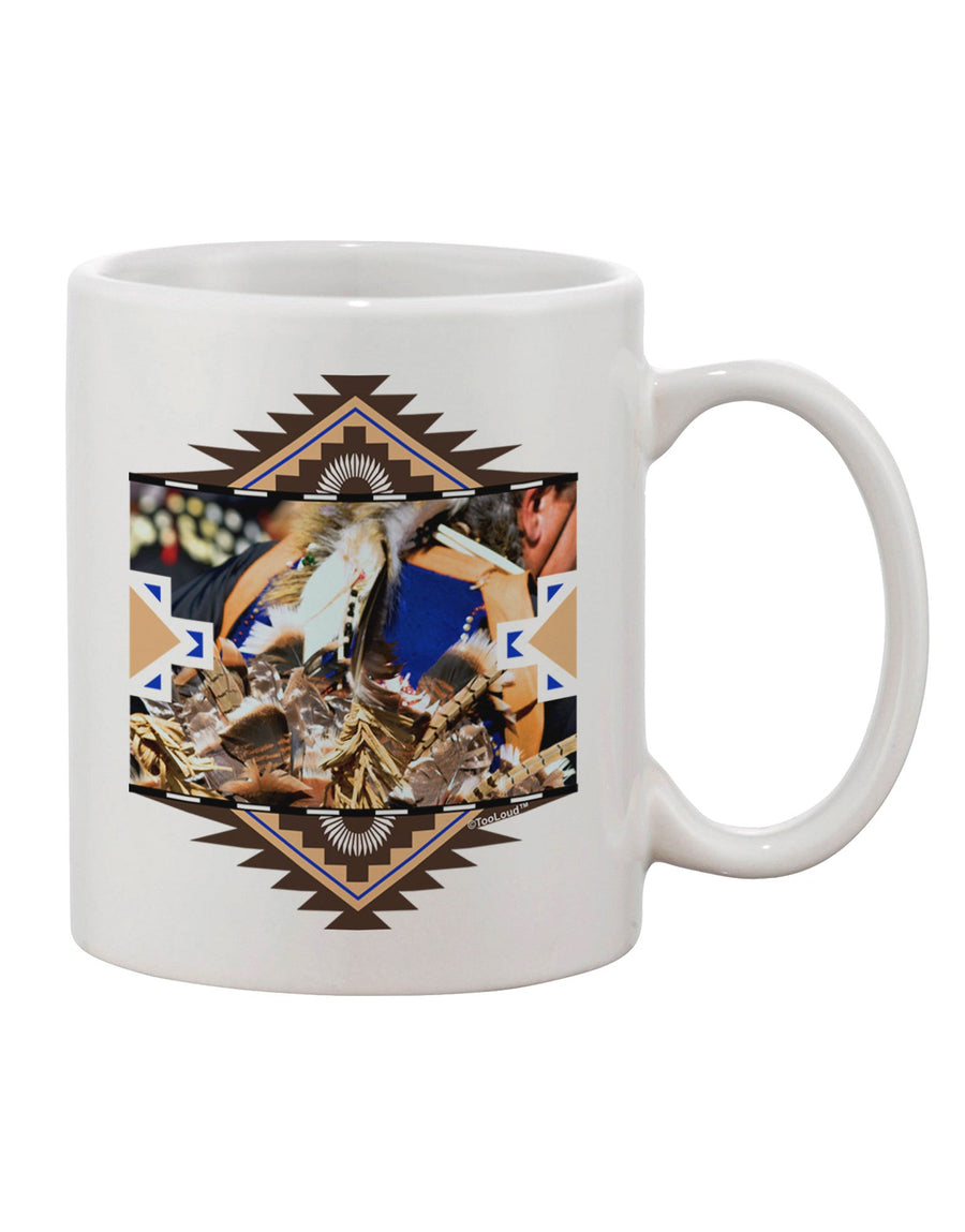 Exquisite Native American Dancer 1 Design on an 11 oz Coffee Mug - TooLoud-11 OZ Coffee Mug-TooLoud-White-Davson Sales