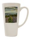 Exquisite Nature Photography: Pine Kingdom 16 Ounce Conical Latte Coffee Mug - Crafted by a Drinkware Expert-Conical Latte Mug-TooLoud-White-Davson Sales