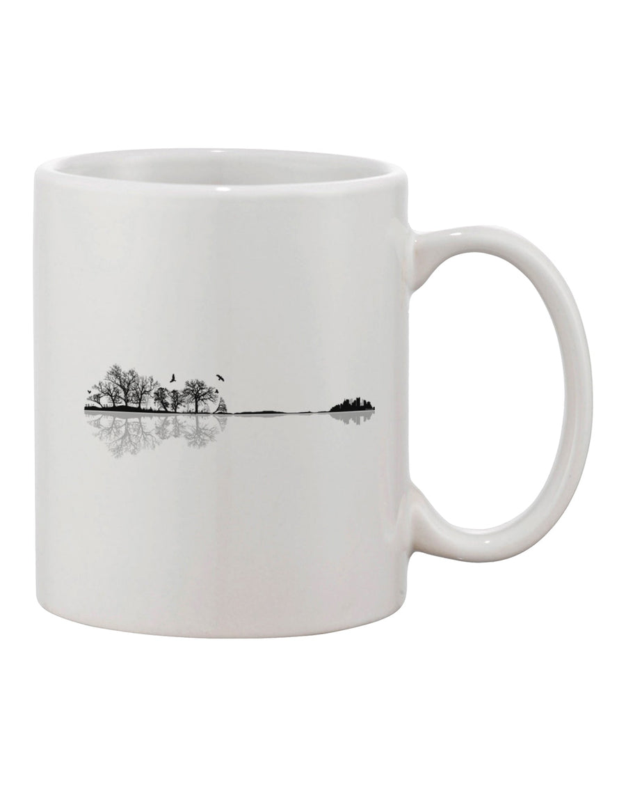 Exquisite Nature's Harmony Guitar Printed 11 oz Coffee Mug - Crafted by a Drinkware Expert-11 OZ Coffee Mug-TooLoud-White-Davson Sales