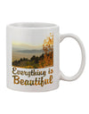 Exquisite Sunrise Print Adorning an 11 oz Coffee Mug - Crafted by a Drinkware Expert-11 OZ Coffee Mug-TooLoud-White-Davson Sales
