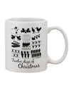 Exquisite Twelve Days of Christmas Text Printed 11 oz Coffee Mug - Crafted by a Drinkware Expert-11 OZ Coffee Mug-TooLoud-White-Davson Sales