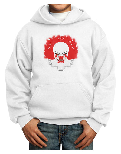 Extra Scary Clown Watercolor Youth Hoodie Pullover Sweatshirt-Youth Hoodie-TooLoud-White-XS-Davson Sales